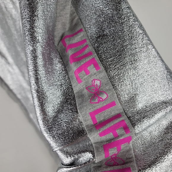 Nickelodeon Jojo Siwa Girls Silver Pink Jogger Sweat Pants Size 14/16 - Picture 3 of 10
